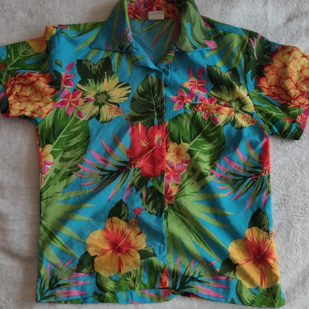 Vibrant Floral Button-Up Shirt